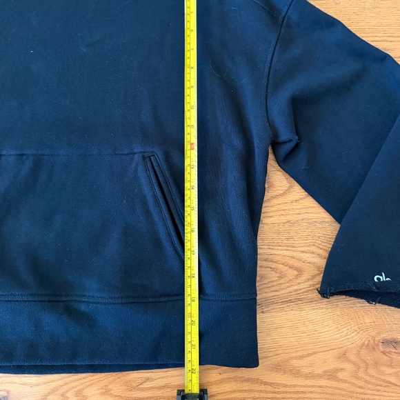 ALO Yoga Oversized Low Key Hoodie with Bell Sleeves in Black (Size XS) - Picture 10 of 11
